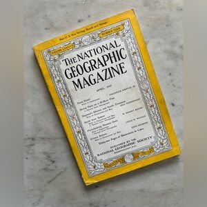 Vintage April1945 edition of  NATIONAL GEOGRAPHIC MAGAZINE